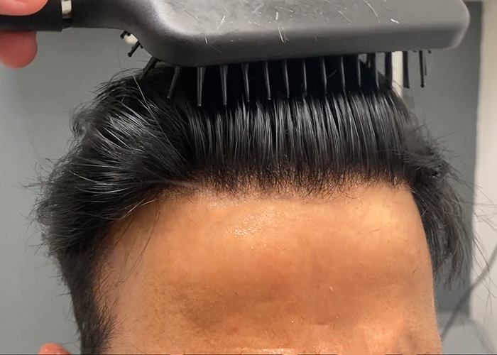 Hair System showing close up